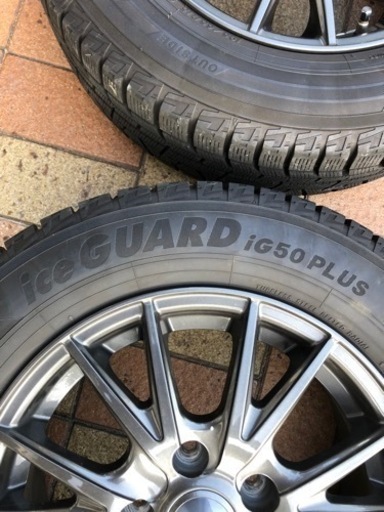 バリ山スタッドレスホイール4本セット　YOKOHAMA iG50PLUS 195/65R15