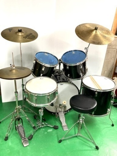 【SOLD OUT！】◆Pearl パール◆ドラムセット フォーラムシリーズ 一式 SABIAN シンバル類 中古良品