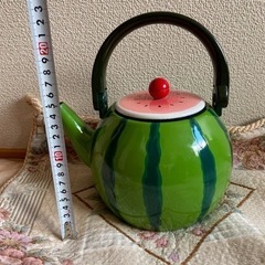 ホーローやかん　ケトル　スイカ　の画像