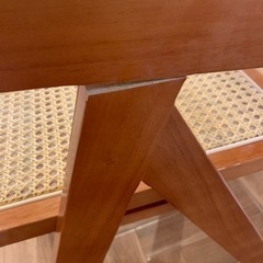 ピエールジャンヌレ　PierreJeanneret 　ラタンチェア リプロダクトの画像