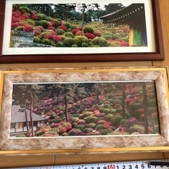額縁　2個パノラマ　フォトスタンド　写真立て　使用済み　アルバムの画像