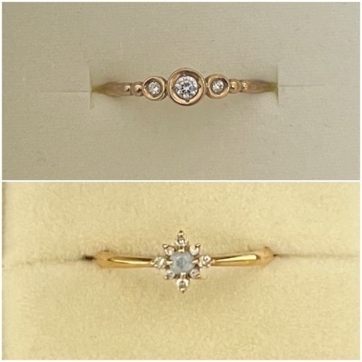 ✨️フェスタリア✨️K10ダイヤモンドリング2点セット