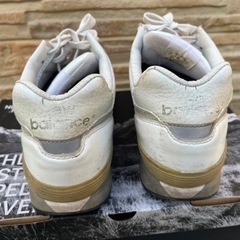 newbalance M576 ホワイトガラスレザーUSA製の画像