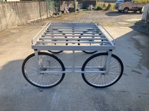 アルミ収穫台車　ﾉｰﾊﾟﾝｸﾀｲﾔ