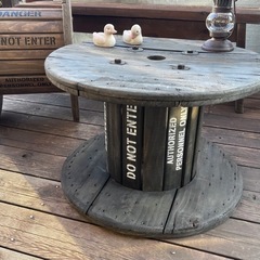 サイドテーブル・ガーデニングテーブル等/電線ドラム・ケーブルドラム・木製ドラムの画像