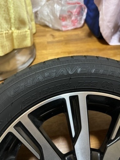 【取引完了】ダイハツ純正ホイール14インチタイヤ付き4本