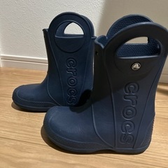 クロックス　ネイビー　サイズ　j1  約20センチ