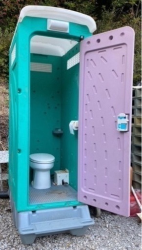■静岡発！■仮設トイレ■洋式■簡易トイレ■フットポンプ式■中古品■割れ無し■破損無し■擦り傷あり■引き取り限定■ □静岡発！□仮設トイレ□洋式□簡易トイレ□フットポンプ式□中古品