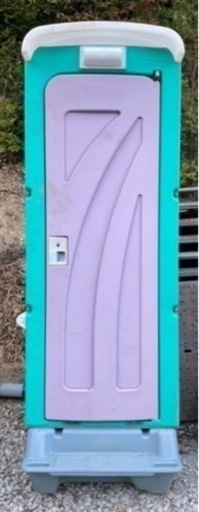 ■静岡発！■仮設トイレ■洋式■簡易トイレ■フットポンプ式■中古品■割れ無し■破損無し■擦り傷あり■引き取り限定■