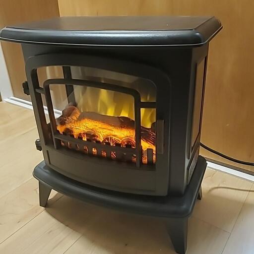 引き取り者決定【美品】暖炉型ファンヒーター