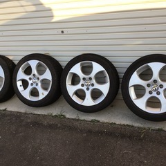 VW ゴルフ5 GTI 純正アルミホイール　スタッドレスタイヤ