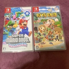 【受け渡し者決定】Switch売りますソフト2本オマケ付きの画像
