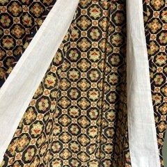お値下げ‼️⭐︎ 夏用着物　未使用　紺地に薄緑の花柄⭐︎の画像