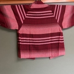 ☆冬用　着物　羽織　えんじ色⭐︎の画像