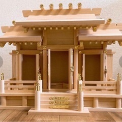 神棚 屋根違三社  小 14号の画像