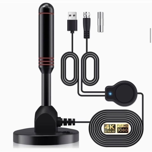 室内アンテナ Yirui 430KM 受信範囲 4K HDTV 360度全方位受信 アンテナ テレビアンテナ 高性能 高感度