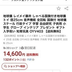 地球儀　知育玩具の画像