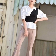 新品　しまむら　近藤千尋　レディース  切り替え　シャツ　カットソー