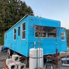 アメリカントレーラーハウス　ハウス調　12m 北欧ブルーの画像