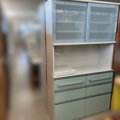 J3010 値下げ!! 福岡家具 大川家具 松田家具 食器棚  キッチンボード セゾンレンジ IDC大塚家具 取扱  クリーニング済み　【リユースのサカイ柏店】 流山市 中古 食器棚 松戸市 中古 食器棚 我孫子市 中古 食器棚 船橋市 中古食器棚 守谷市 中古食器棚 取手市 中古食器棚 