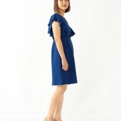 ラッフルスリーブタイトワンピースS sizeの画像