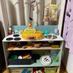 おもちゃのキッチンセット手作りの画像