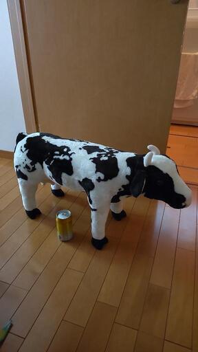 スツール·オットマン　椅子　牛柄