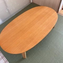 コタツ　無印　良品　楕円　こたつ　テーブル　フラットヒーター　希少の画像