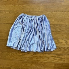 女の子　スカート　100 パープル　ほつれ補修あり
