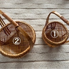 【取引終了】竹カゴ(手作り未使用品)5個セット他の画像