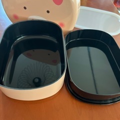 新品 お出かけ行楽弁当箱 ぶた おせちにもの画像