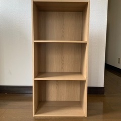 三段カラーボックス　2個セット500円