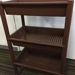 ♪早目の引取出来る方優先  キャスター付き 3段 収納かご ブラ...