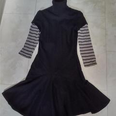 SCERVINO Streetレイヤードワンピース黒Sの画像