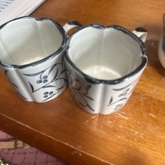 新品！桂由美ブランドお茶碗と湯呑み5個セットおまけ付きの画像