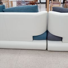 特別値引き★ジモティ割あり★  ソファー 白 H×D×W クリーニング済み TJ2696の画像