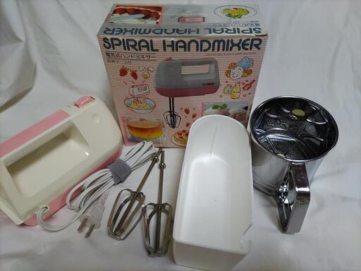 貝印電気式ハンドミキサー　粉ふるい