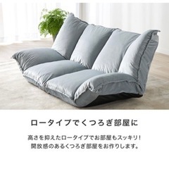 【ほぼ新品】lowya 2人用ソファ