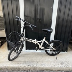 《近場なら配送します》折りたたみ　自転車　20インチ　鍵付き　ラ...
