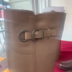 革　ブーツ　24.5cm 新品　試着して決めてくださいの画像
