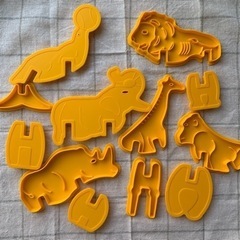 〈海外製〉立体3Dクッキー型 色んな動物の画像