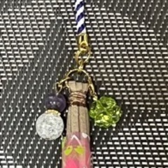 瓢箪型チャームのタッセル根付けの画像