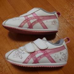 キッズ靴　Disney　アシックス　asics　15㎝　箱付きの画像