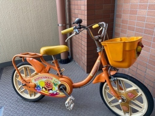 受渡し者決定】アンパンマン子供用自転車ブリヂストンオレンジ (sacco