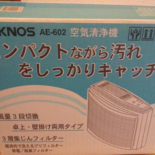TEKNOS空気清浄機新品、未使用品です。