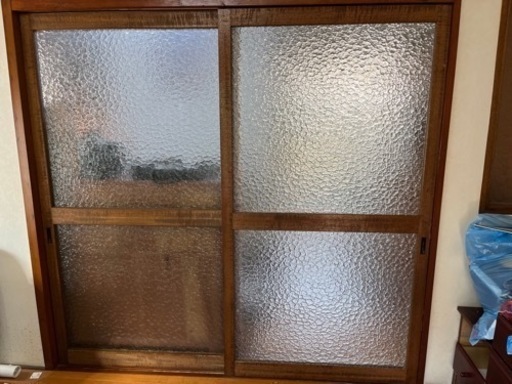 昭和レトロ　ガラス建具