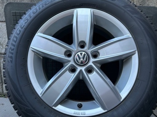 ブリヂストンスタッドレスVR2、フォルクスワーゲン　ゴルフ　純正ホイール