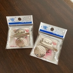 ⭕️新品２個セット★クリップ付ブローチピンセット★手芸用品