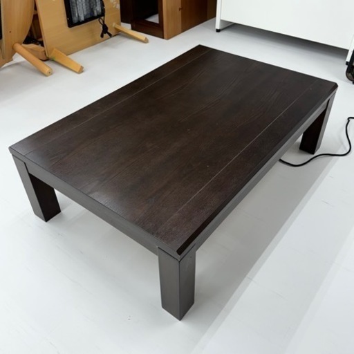 【美品‼️】ニトリ 120cm幅家具調コタツ カジュアルこたつ リビング 継ぎ足付き 木製ダークブラウン♪