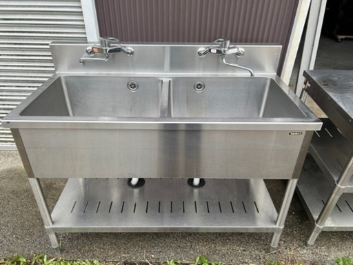 ☆2槽シンク　幅120cm 奥60cm  タニコー
